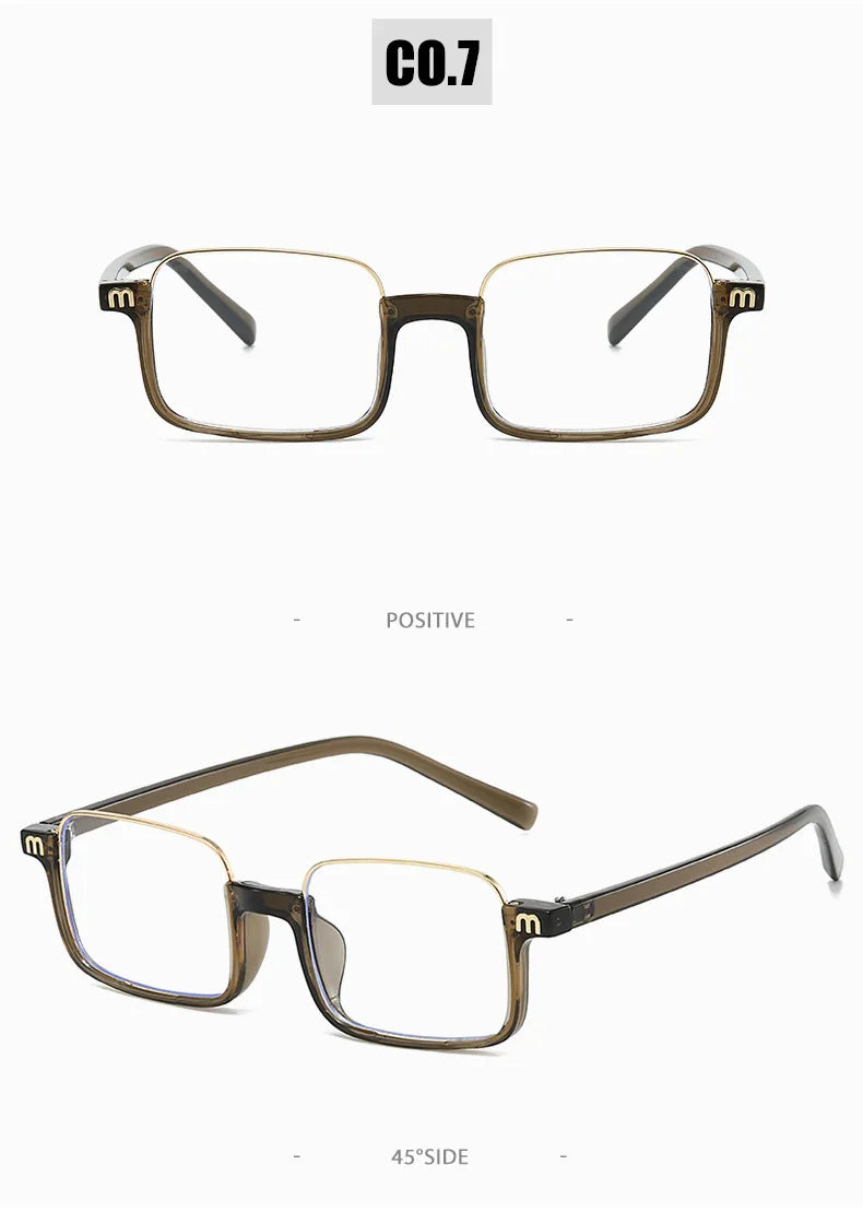 Blue Light Blocking Half Frame Reading Glasses for Women