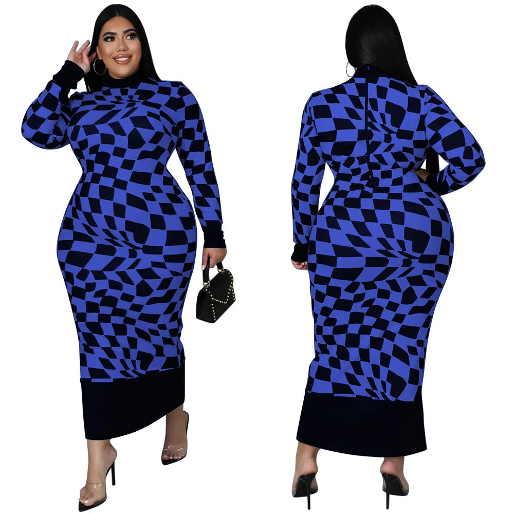 Colorful African Dashiki Print Traditional Dress for Women