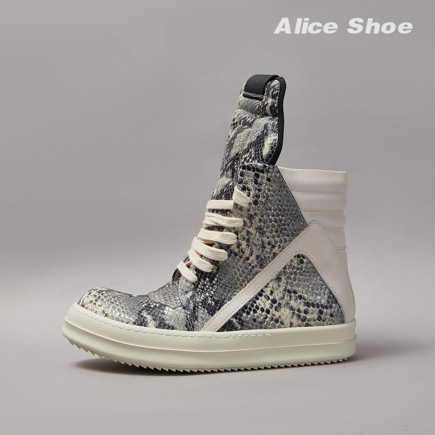 Premium Leather Platform Ankle Boots