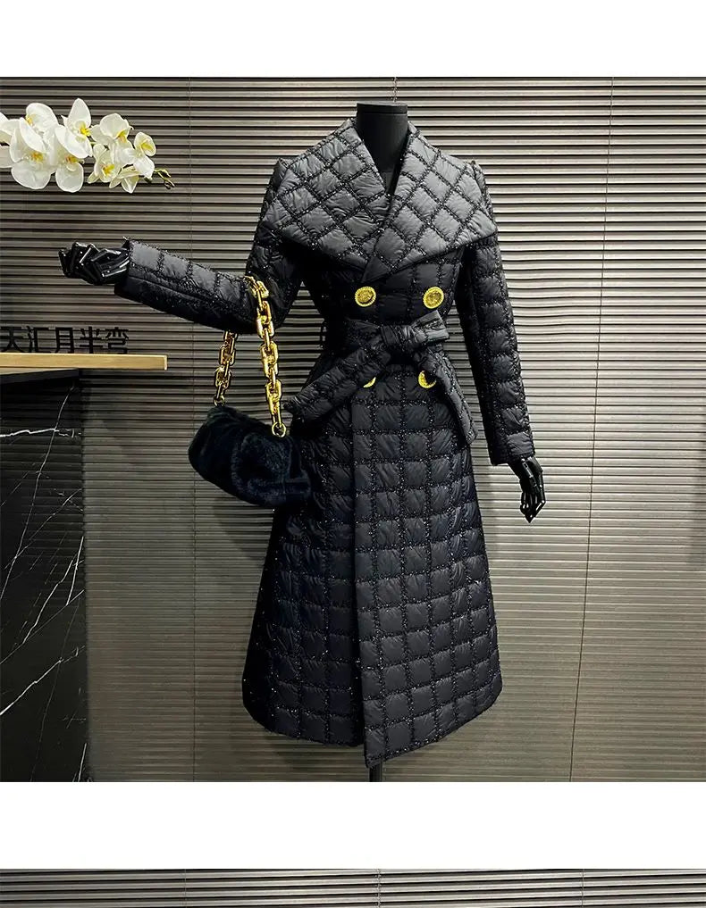 Spring and Autumn Windbreaker Coat for Women,English Style Trench Jacket,Double Breasted Outwear,Turn-down Collar,Female Clothes
