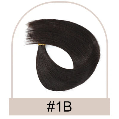 Invisible Straight Human Hair Extensions for Women