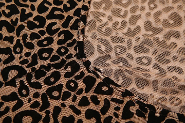 Leopard Print Backless Sleeveless Halter Romper for Women