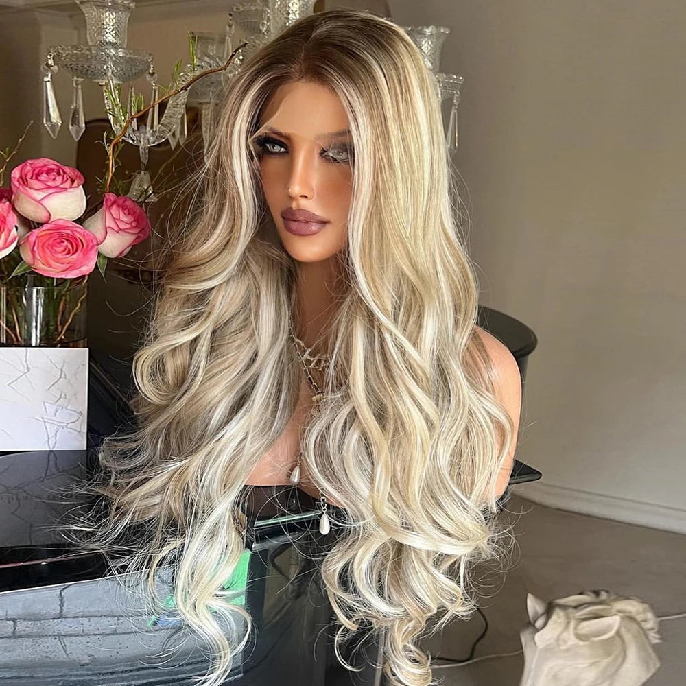 Long Wavy Synthetic Lace Front Wig