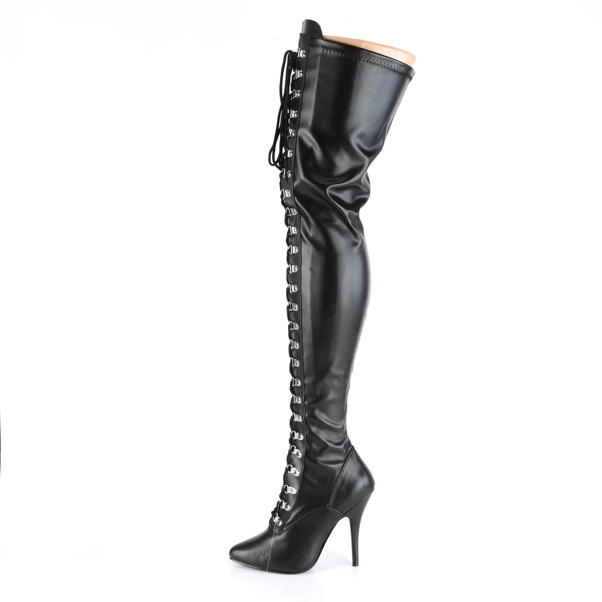 Plus Size Over-The-Knee Leather Stiletto Boots for Women