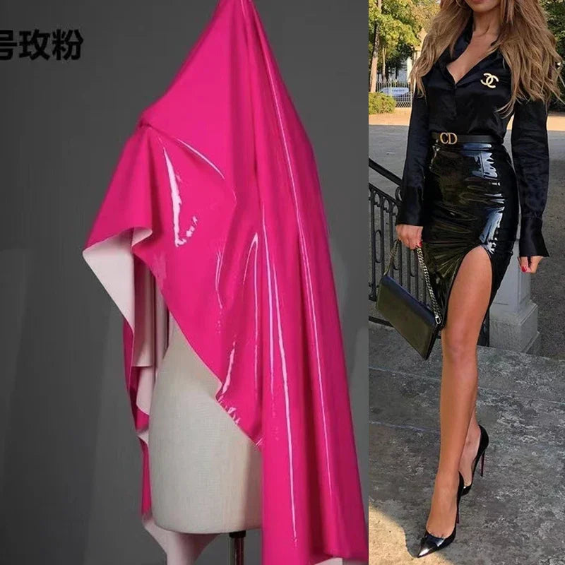 Women High Waist Faux Leather Mini Pencil Skirt Office Midi Hip Skirt Lady Stretchy 4xl Elegant Bodycon Skirts NEW Custom