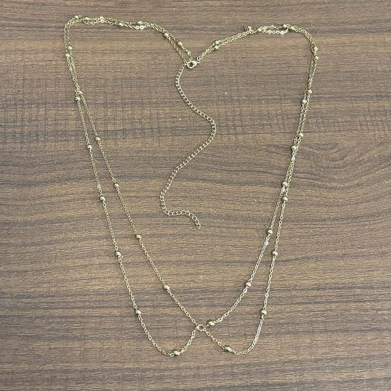 Beaded Double Layer Waist Chain