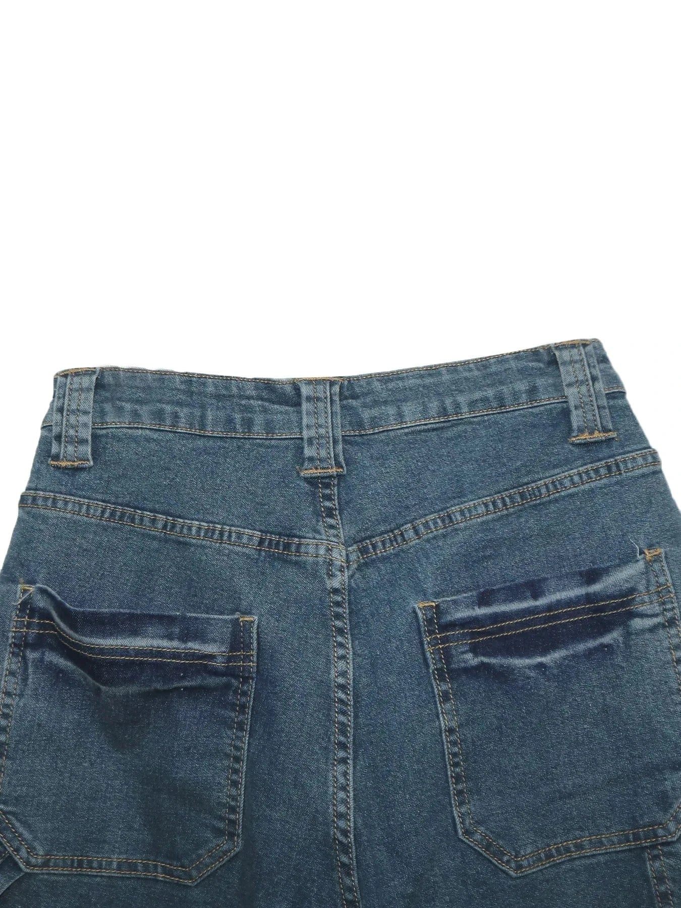 Streetwear Wide Leg Jeans Cargo Pants Sexy Women High Waist Elegant Denim Casual Straight Trousers