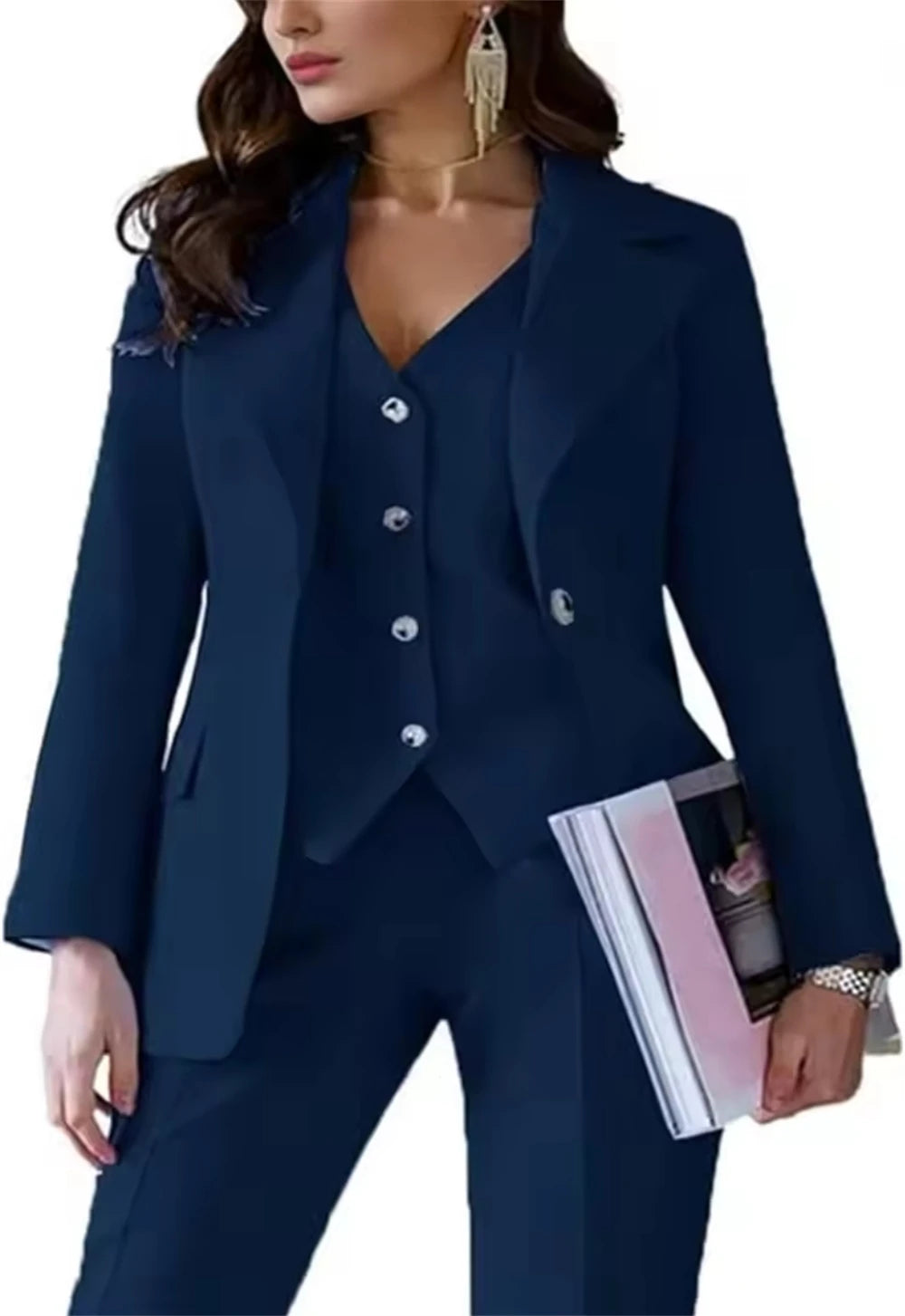 Slim Fit Three Piece Suit Set