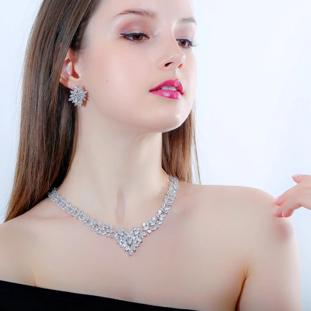 Yellow Cubic Zirconia Bridal Jewelry Set