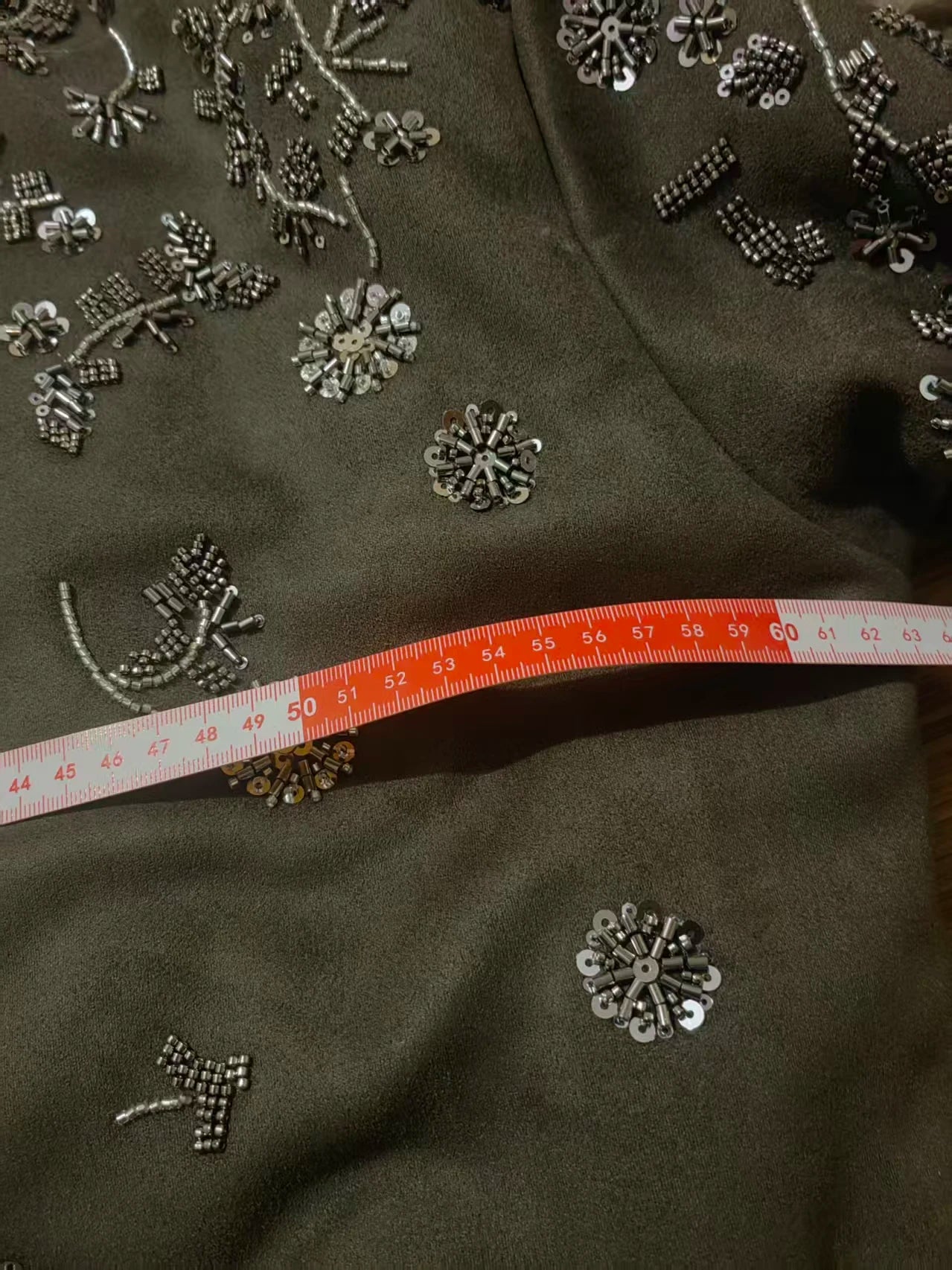 2026 Winter New Coat for Women,Retro Heavy Industry Nail Bead Suede Embroidery Loose Cotton Jacket