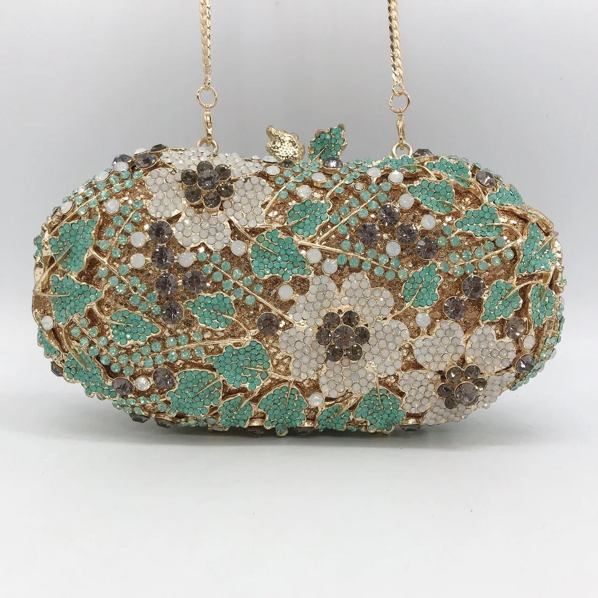 Sparkling Rhinestone Crystal Evening Clutch Bag for Women