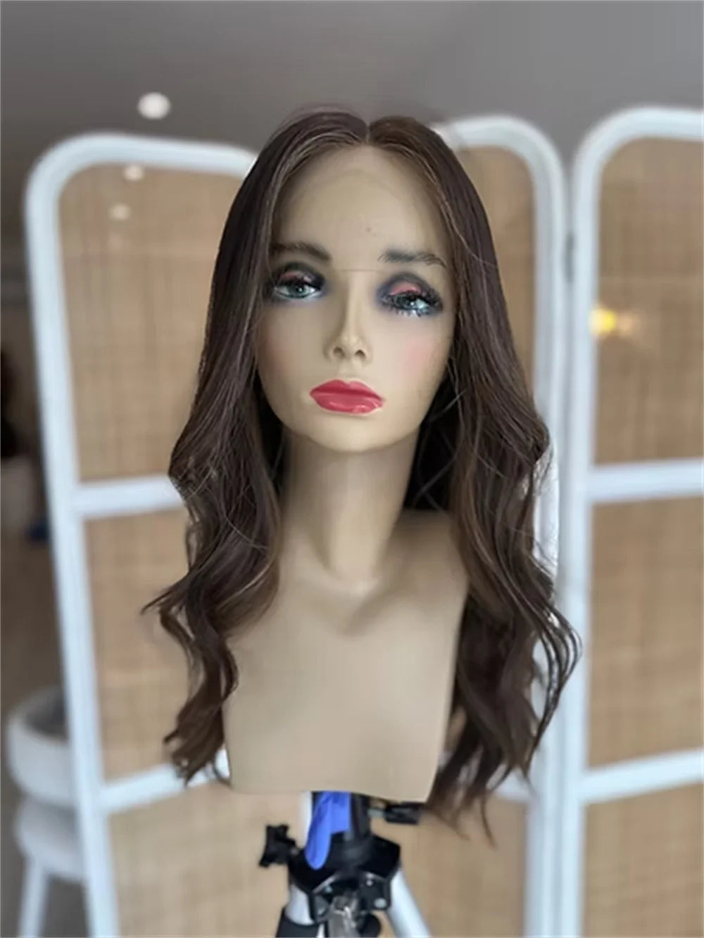 Chocolate Highlighted Synthetic Wig