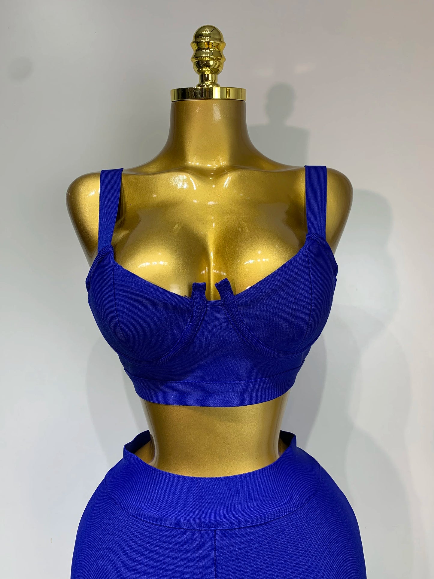 Women Sexy Bandage Crop Top Pant Set Evening Party Club Luxury Birthday High Street Fashion Elegant Luxury Birthday Outfit ﻿