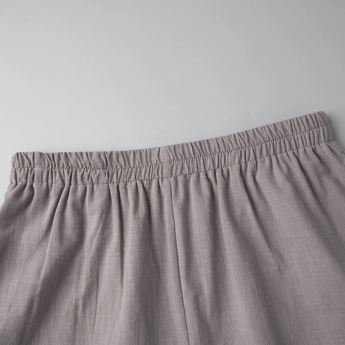 Lightweight White Cotton Summer Two Piece Set for Women