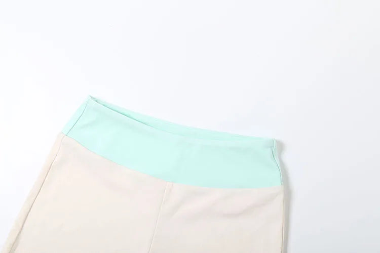 Sisterlinda Casual Sporty 2 Piece Set Women Letter Embroidery Zip Navel Exposed Jacket+Contrast Patchwork Shorts Simple Outfits