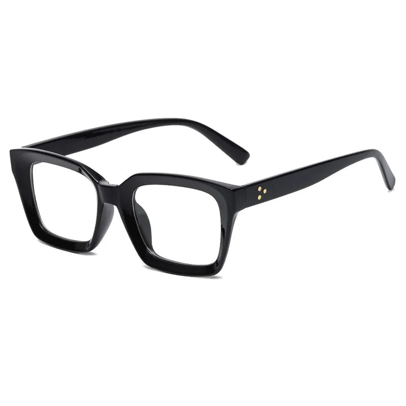 Oversized Square Reading Glasses With Plastic Frames for Women
