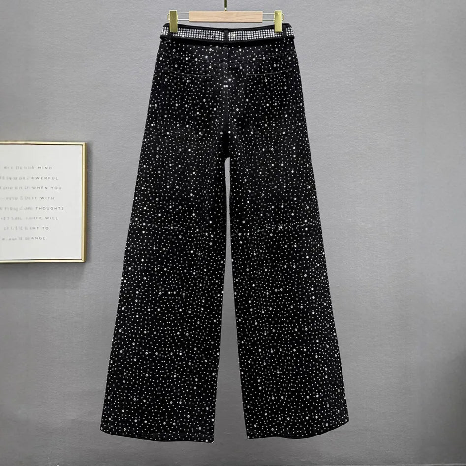 High Waist Straight Wide Leg Jeans