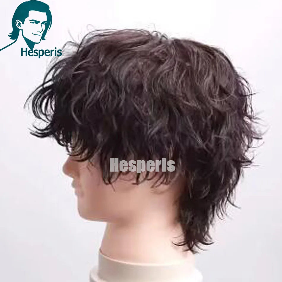 Wet Wavy Pixie Cut Lace Front Wig With Bangs For Women