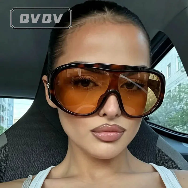 Oversized UV400 Shield Sunglasses