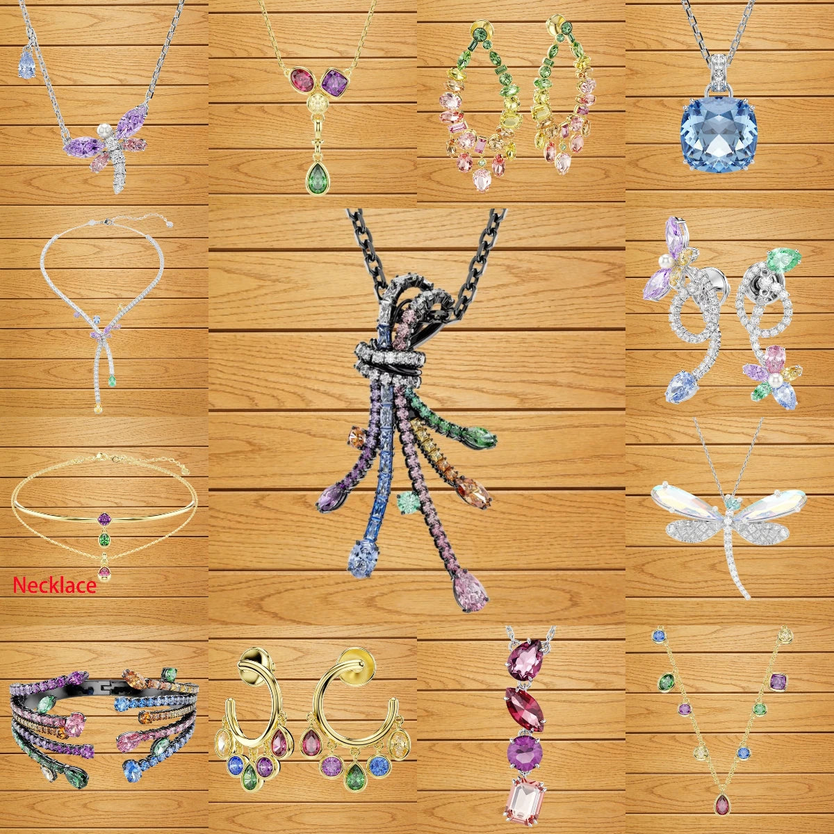 Dazzling Crystal Bridal Jewelry Set with Necklace for Women