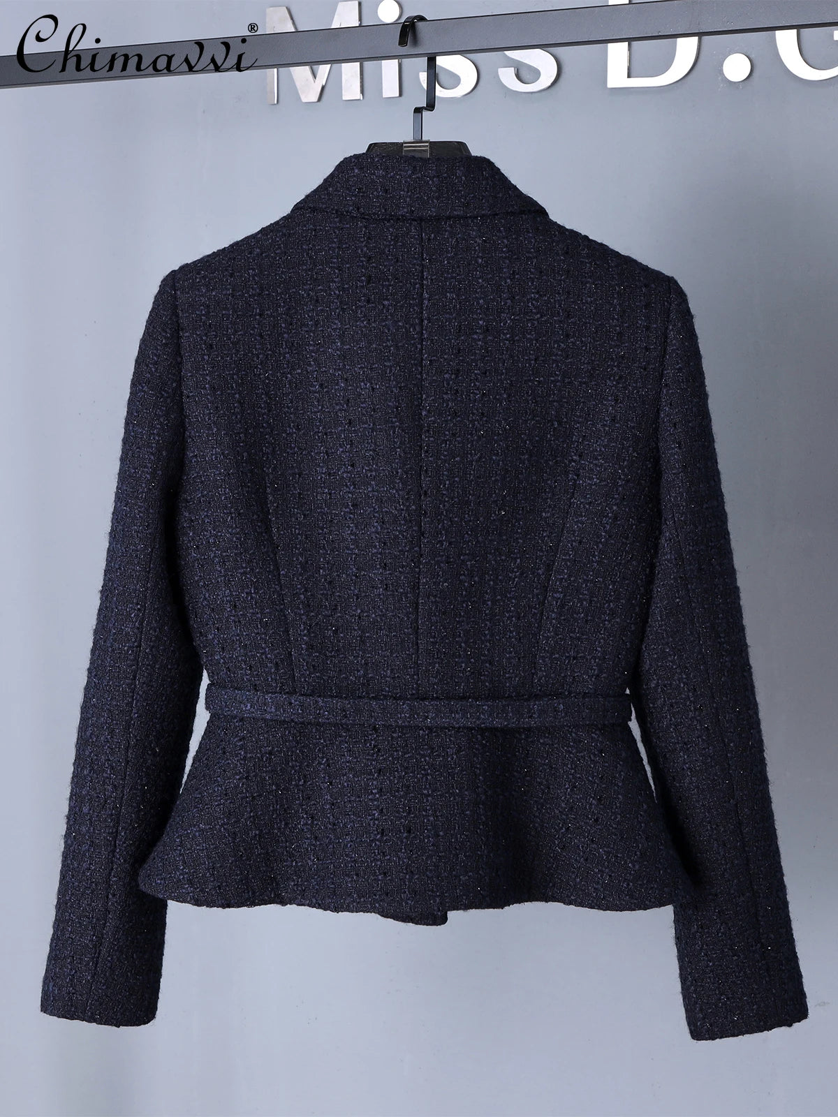 High-end OL Elegant Two-piece Set Autumn and Winter Fashion Long-sleeved Slim Jackets Coat High-waist Skirt Sets Women's Outfits