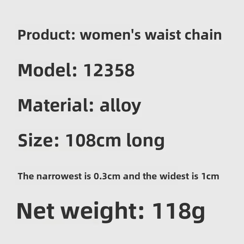 Retro Hollow Out Chain Belt With Metal Tassels for Women