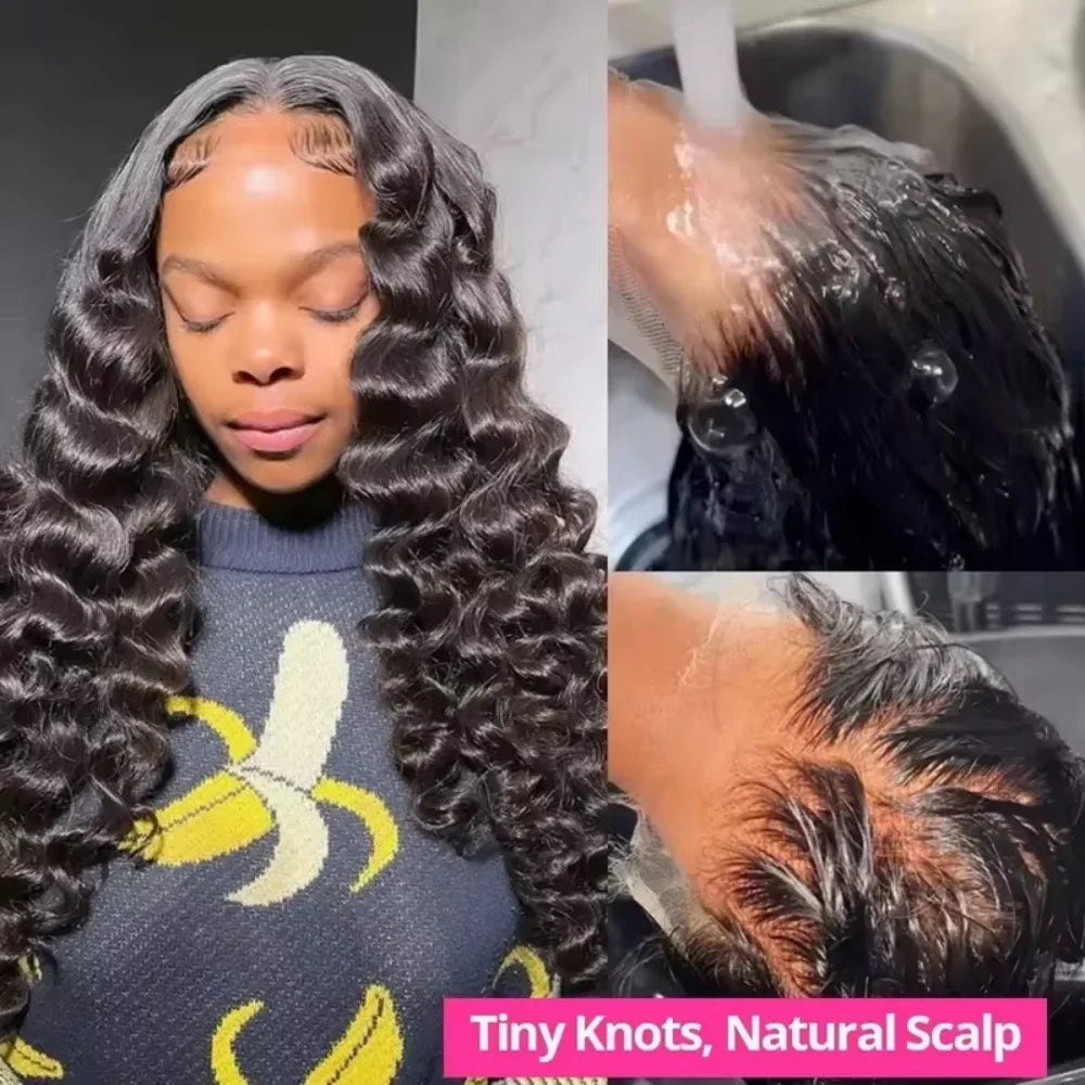 Premium Remy Brazilian Deep Wave Lace Front Wig for Women