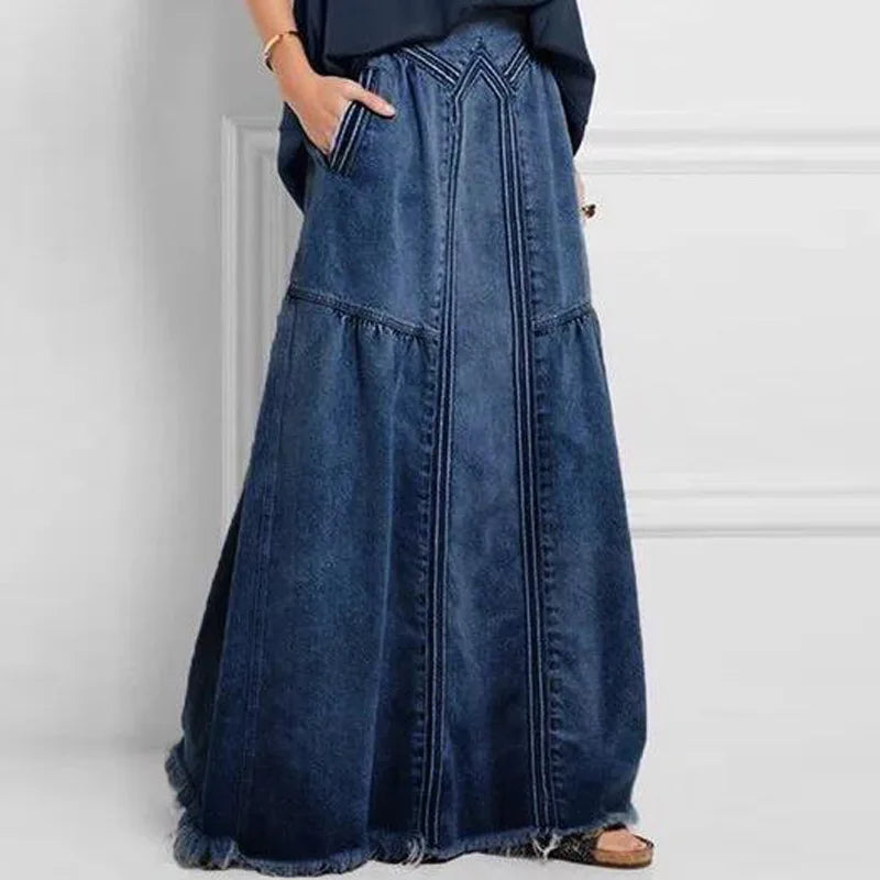Office Ready Denim Skirt