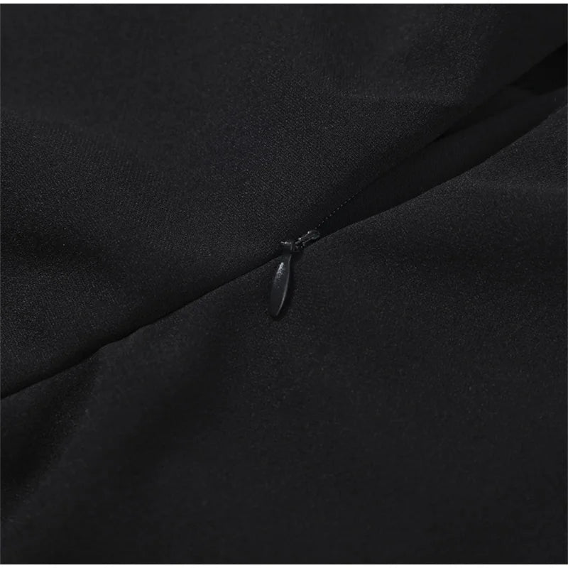 Asymmetrical Skew-Collar Backless Tassel Patchwork Top for Women