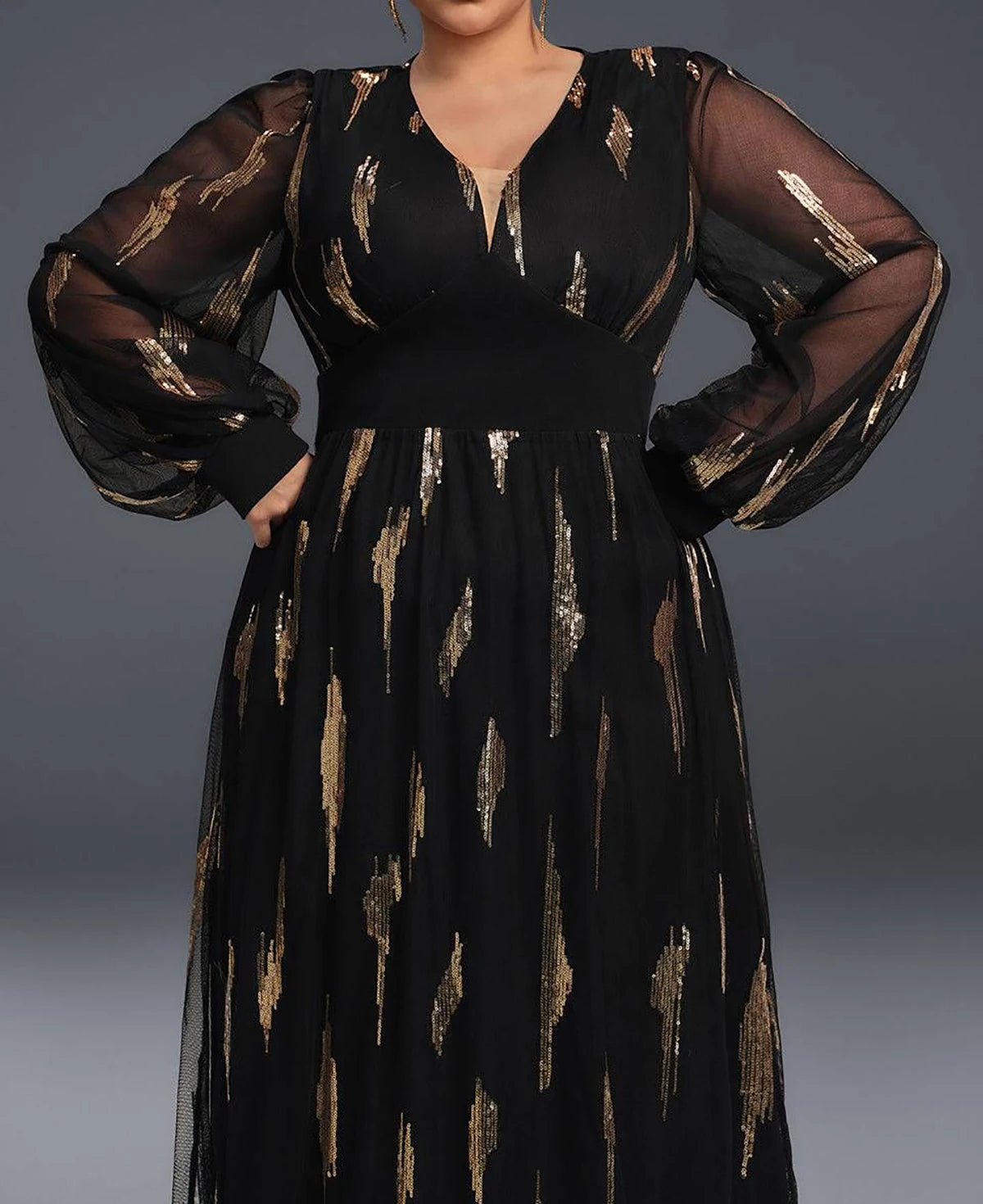 Sequined Midi Dress