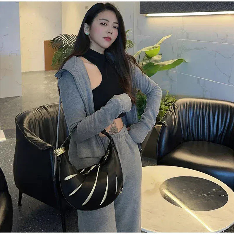 Lightweight Crescent Shoulder Bag