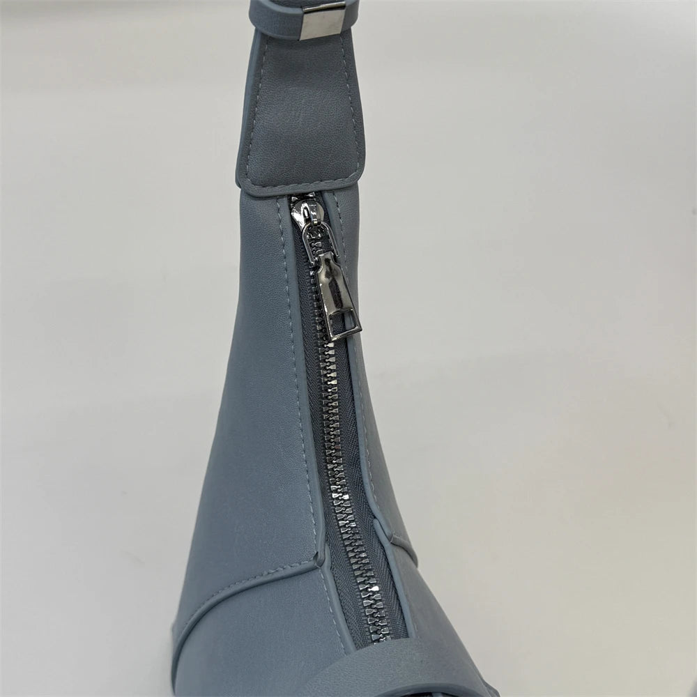 Solid Color Faux Leather Hobo Shoulder Bag for Women