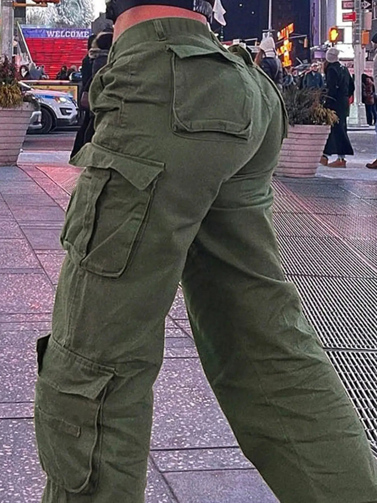 High Stretch Multi Pocket Workwear Trousers for Women