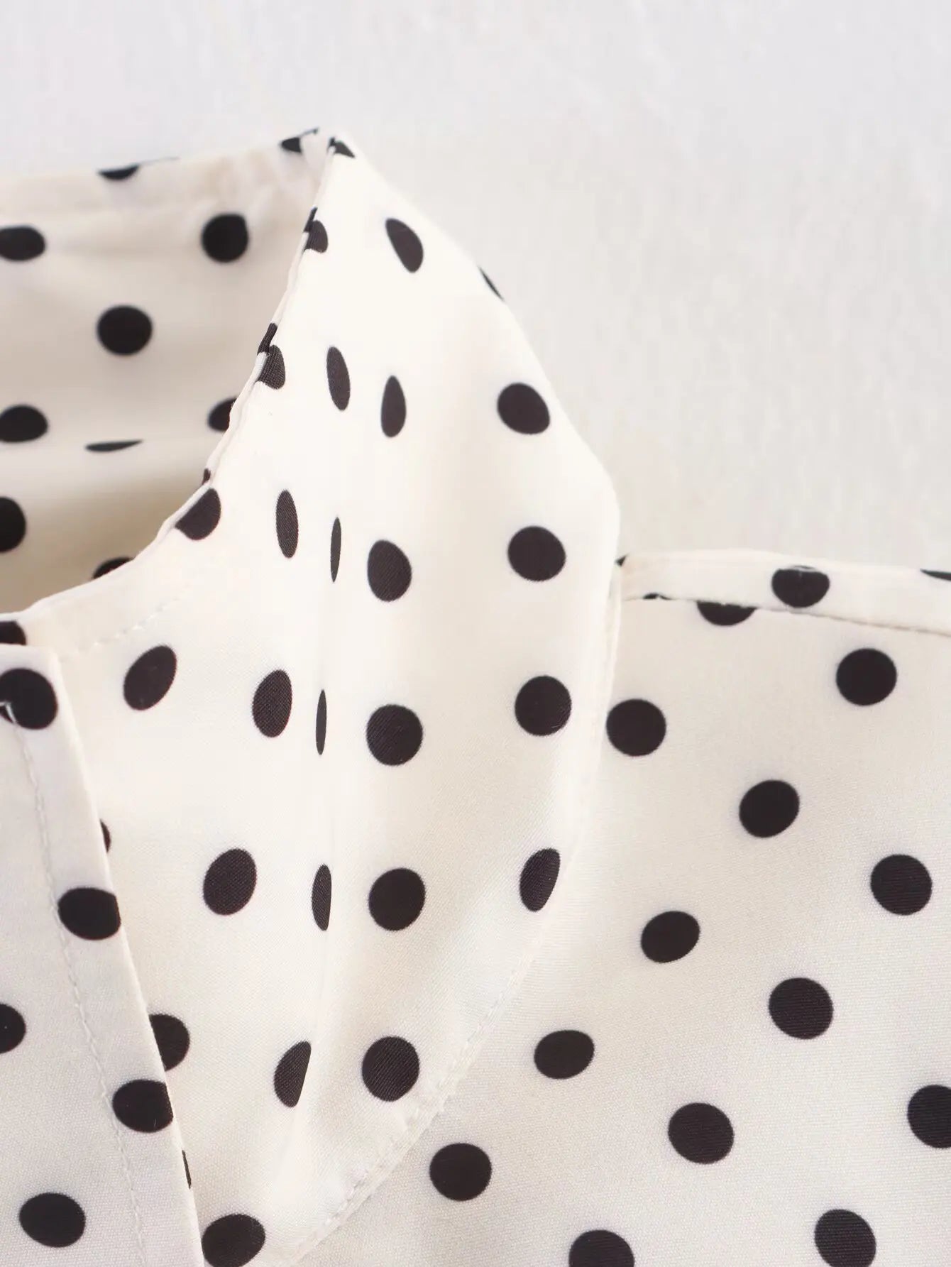 Autumn Retro Polka Dot Long Sleeve Jacket for Women