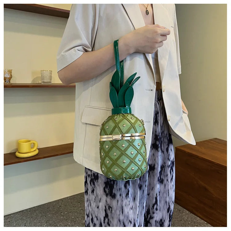 New Women's Shoulder Bag Pineapple Shape Fashionable Women's Shoulder Crossbody Bag Fashionable Casual Women's Bag High Quality