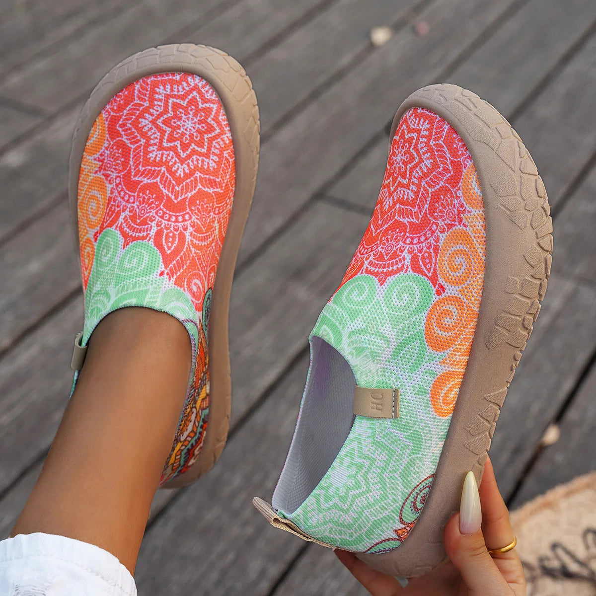 Breathable Woven Slip On Casual Walking Loafers for Women