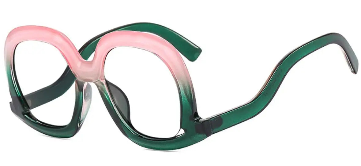 Oversized Colorful Blue Light Reading Glasses for Women