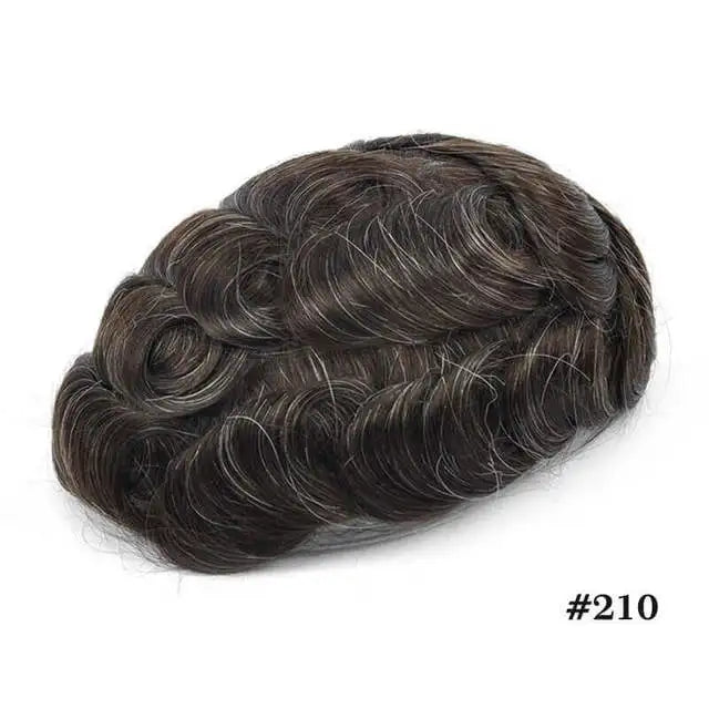 Natural Hairline Human Hair Toupee Hair System for Men