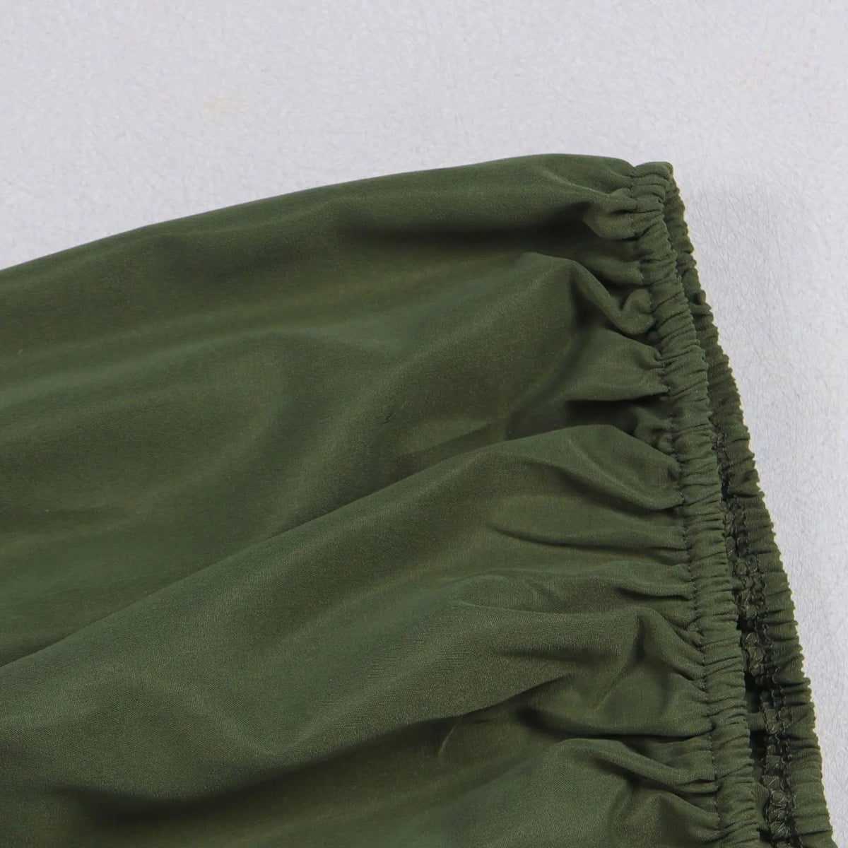 Elegant Ruched Drawstring Lantern Sleeve Romper for Women