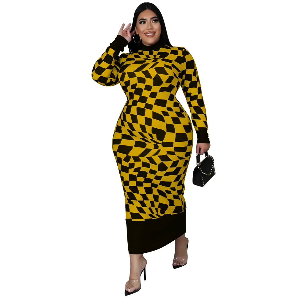 Colorful African Dashiki Print Traditional Dress for Women