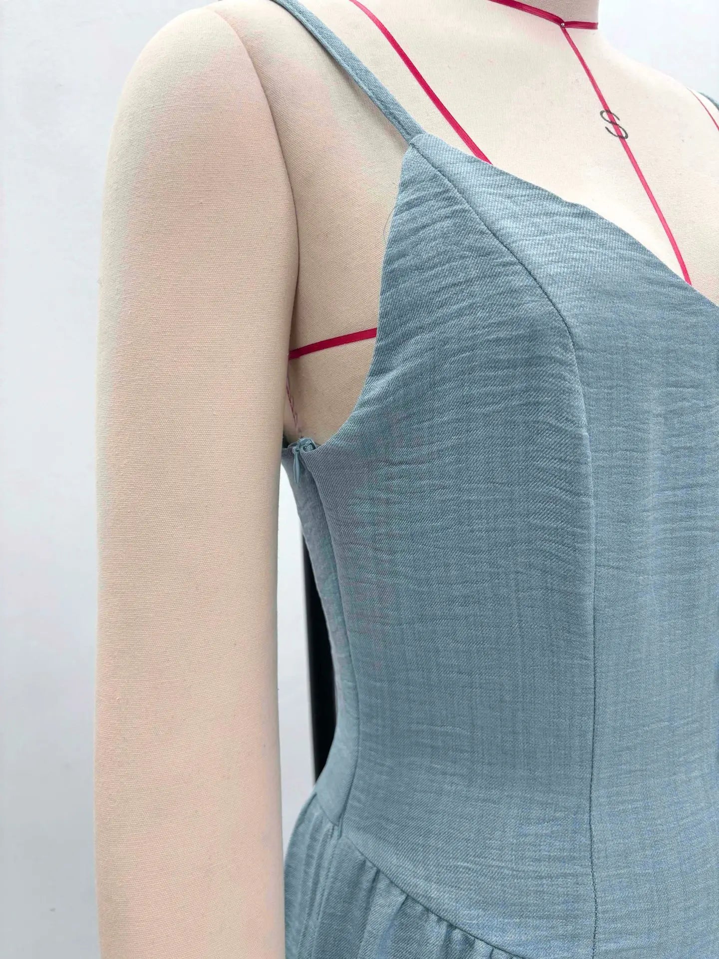 Spaghetti Strap Wide-Leg Jumpsuit with Button Details for Women