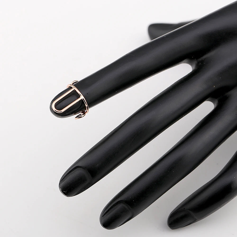 Trendy Thin Stackable Nail Ring Set of 10 for Women