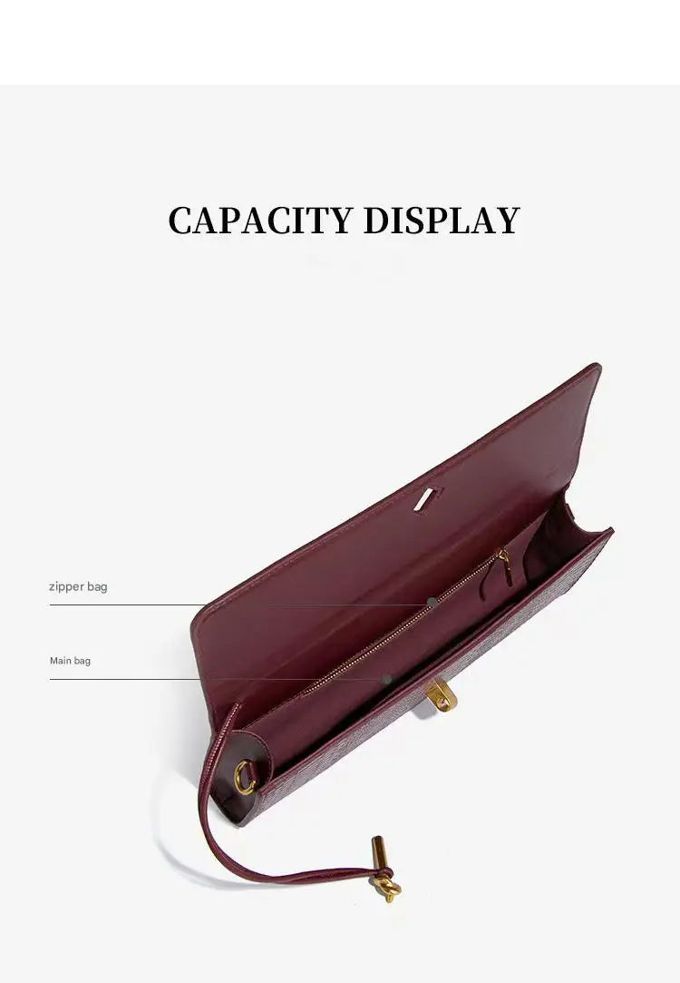 Crocodile Pattern Polyurethane Leather Top Handle Bag for Women