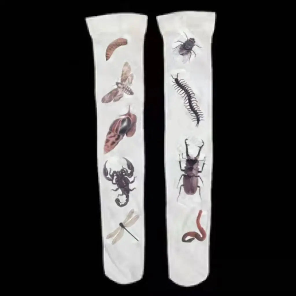 Stylish Graphic Print Over Knee Thigh High Socks For Women