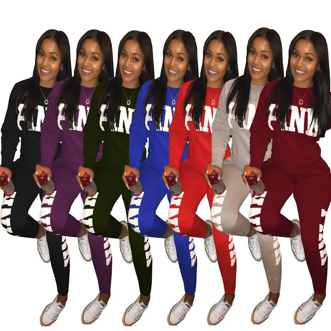 Quick Dry Slim Fit Two Piece Sportswear Set for Women