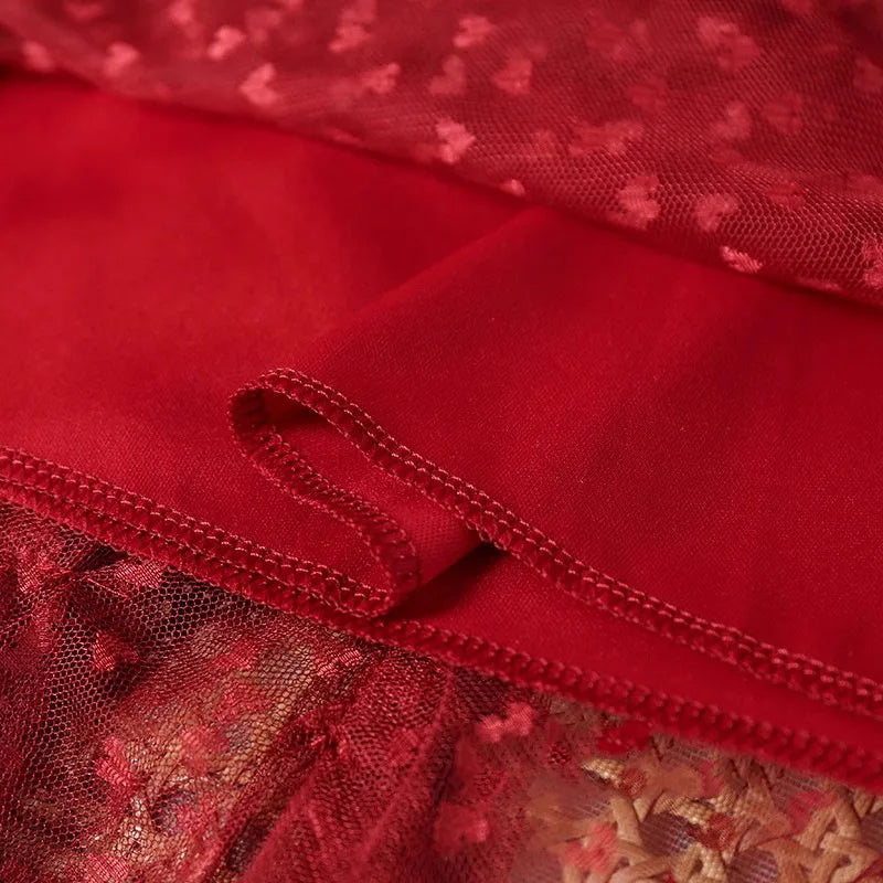 Romantic Vintage Jacquard Tulle Puff Skirt for Women