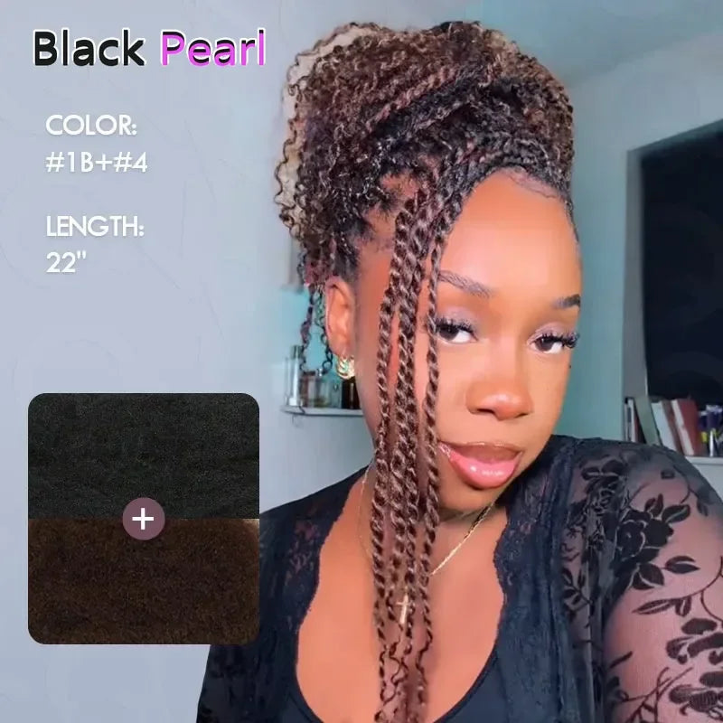 Afro Kinky Human Hair Twist Braiding Bulk for Women