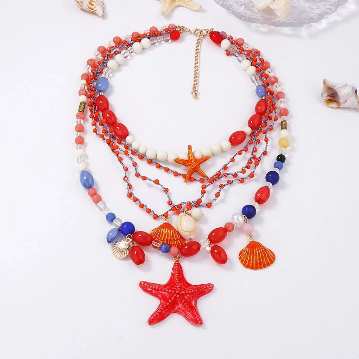 Luxury Crystal Exaggerated Water Droplet Tassel Necklace Women's Fashion Collarbone Chain