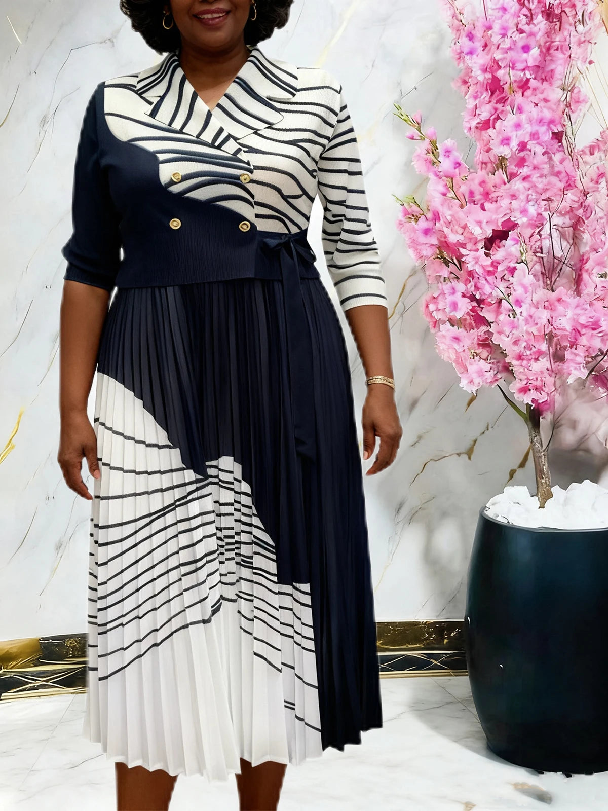Dashiki Print Kaftan Dress