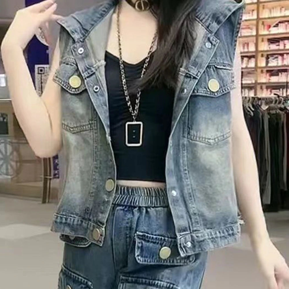 Lightweight Backless Casual Single Breasted Vest For Women